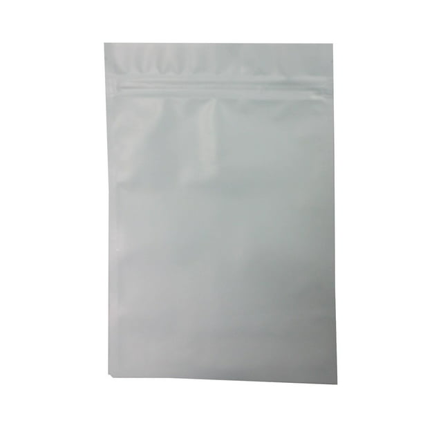 Color Aluminium Foil Reusable Zip Bag Flat Mylar Metallic Pouch 12x18cm 7x10